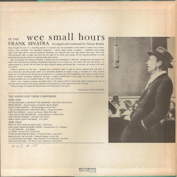 Master Release: In The Wee Small Hours by Frank Sinatra