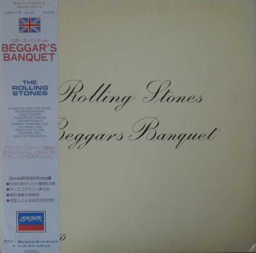 Release: Beggars Banquet-Vinyl-Japan-1981-L20P 1019-2529927