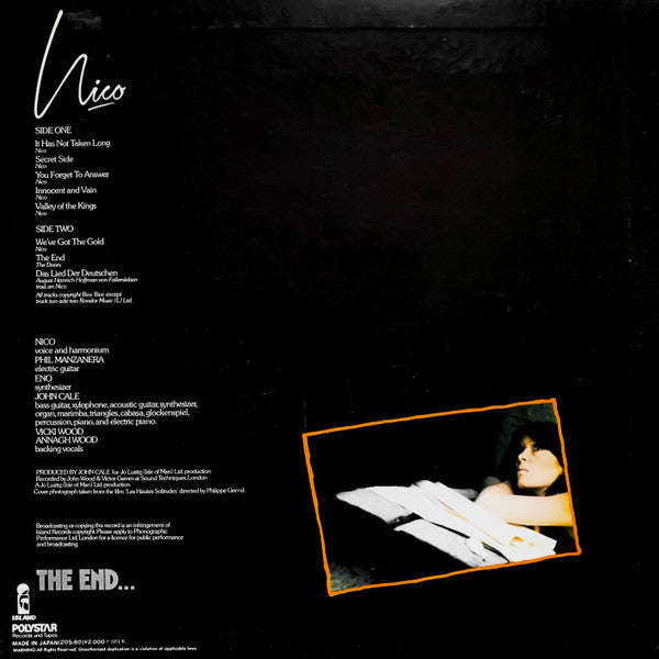 Release: The End...-Vinyl-Japan-1982-20S-80, ILPS 9311, 20S-80-1715602