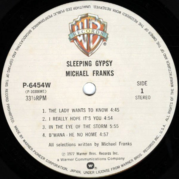 Release: Sleeping Gypsy-Vinyl-Japan-1981-P-6454W-5845525