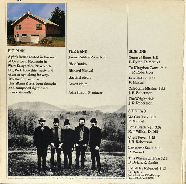 Release: Music From Big Pink-Vinyl-US-1968-SKAO 2955, SKAO-2955-4701710
