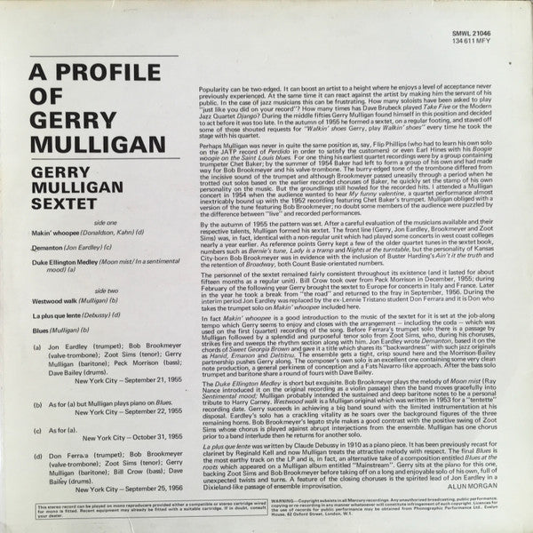 A Profile Of Gerry Mulligan