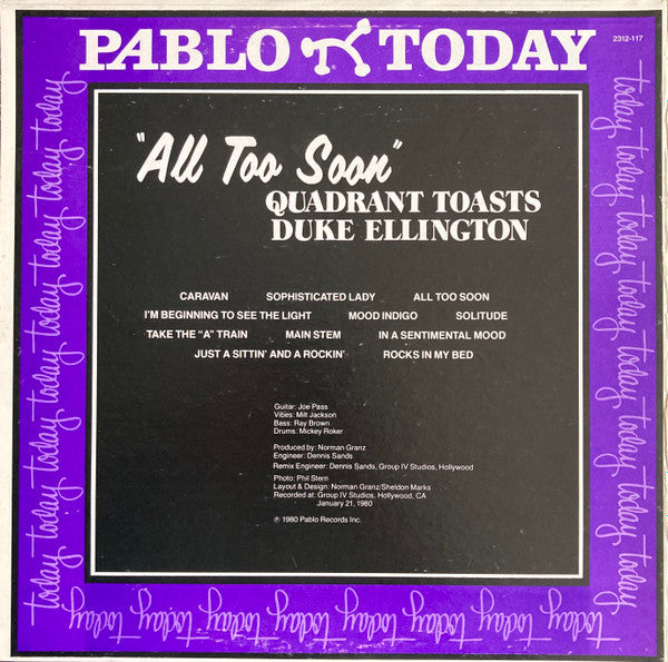 Release: All Too Soon-Vinyl-US-1980-2312-117-4087380