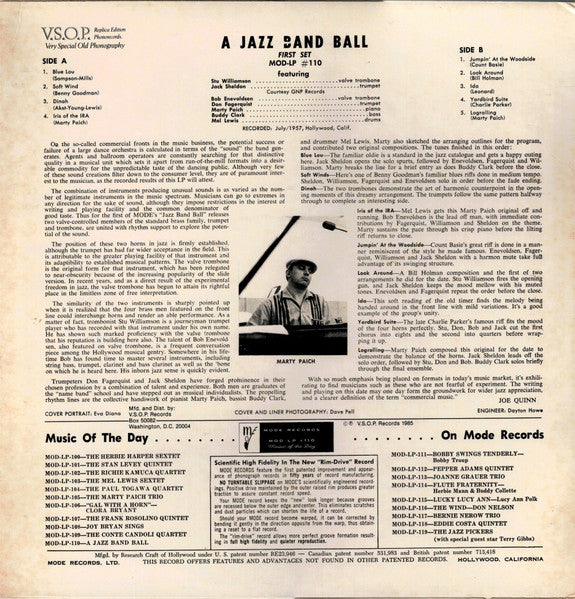 Release: A Jazz Band Ball (First Set)-Vinyl-US-1985-VSOP 23, MOD-LP 110, MOD LP #110-6160516