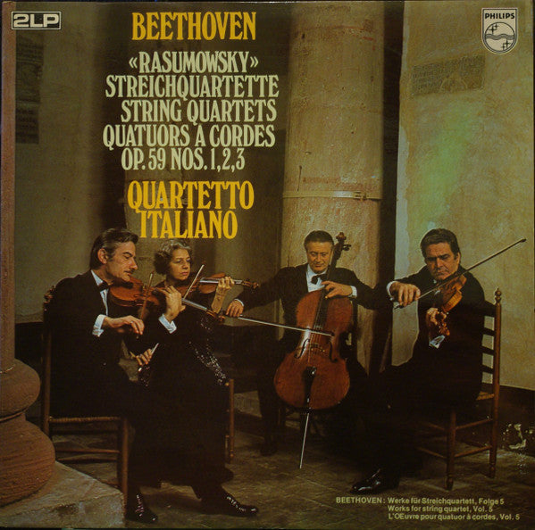 Master Release: «Rasumowsky» Streichquartette = String Quartets = Quatuors A Cordes Op.59 Nos.1, 2, 3 by Ludwig van Beethoven