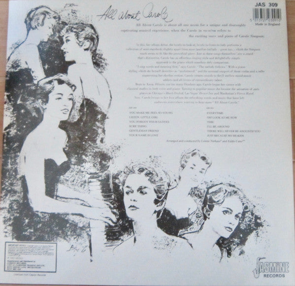 Release: All About Carole-Vinyl-UK-None-JAS 309-3546252