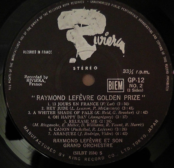 Raymond Lefèvre Golden Prize
