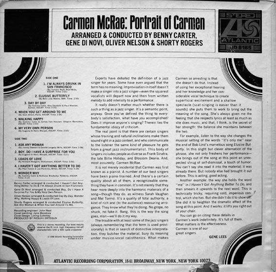 Release: Portrait Of Carmen-Vinyl-US-None-SD 8165-6177776