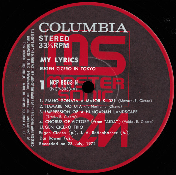My Lyrics