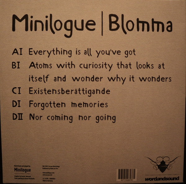 Release: Blomma-Vinyl, CD, All Media-Germany-2013-CORLP033, CORCD033-4512961