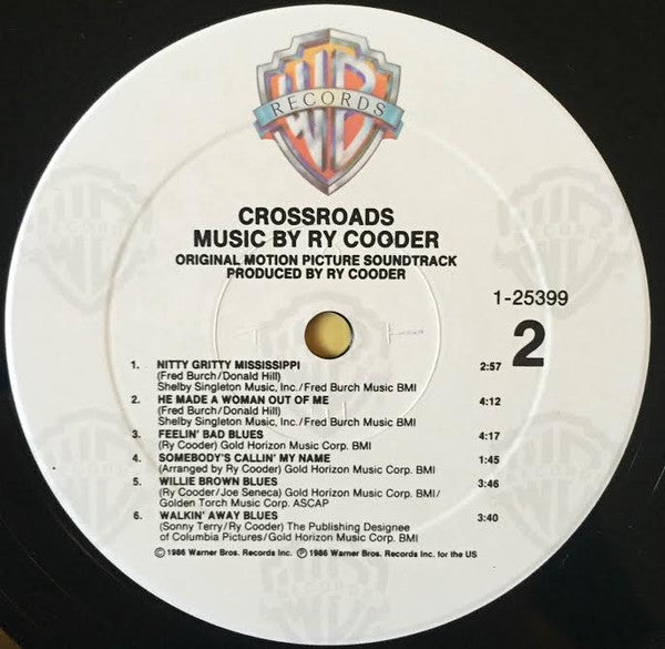 Release: Crossroads - Original Motion Picture Soundtrack-Vinyl-US-1986-1 - 25399-2534319