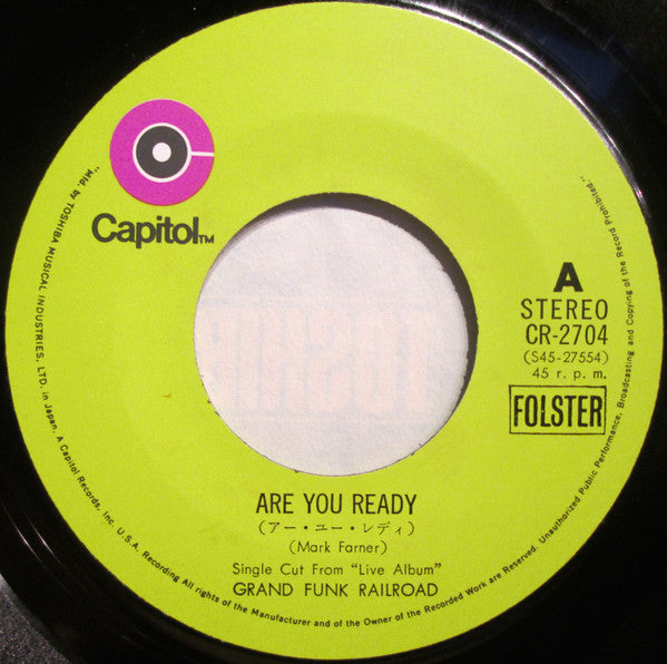 アー・ユー・レディ = Are You Ready / マーク・セズ・オールライト = Mark Say's Alright