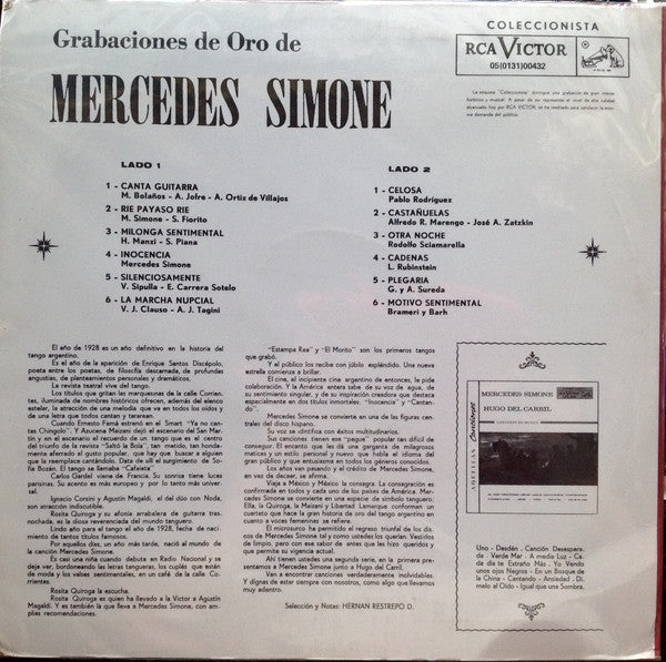 Master Release: Grabaciones De Oro De Mercedes Simone by Mercedes Simone