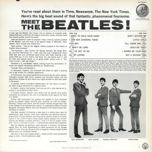 Release: Meet The Beatles!-Vinyl-US-1971-ST 2047, ST-2047-9448196
