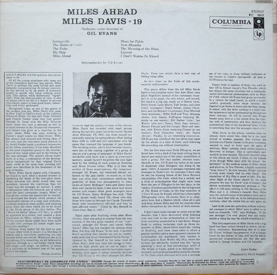 Release: Miles Ahead-Vinyl-US-None-PC 8633, KCS 8633-4221325