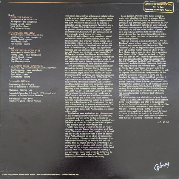 Release: Ballads By Four-Vinyl-US-1981-GXY 5133-2715771