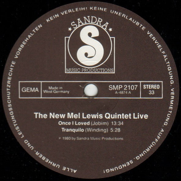 The New Mel Lewis Quintet Live