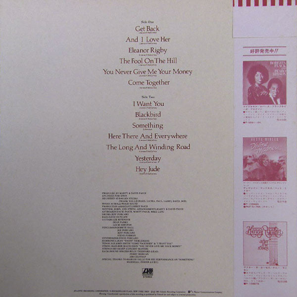 Release: Songs Of The Beatles-Vinyl-Japan-1981-P-10987A-6563122