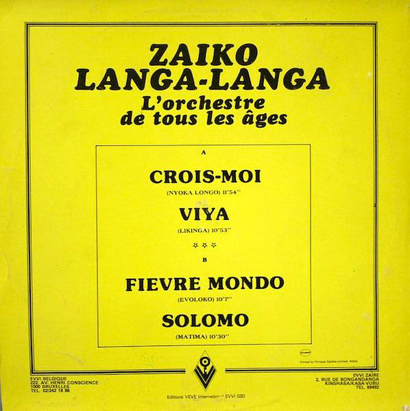 Master Release: L'Orchestre De Tous Les Âges by Zaiko Langa Langa