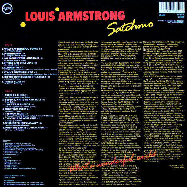 Master Release: Satchmo - What A Wonderful World by Louis Armstrong