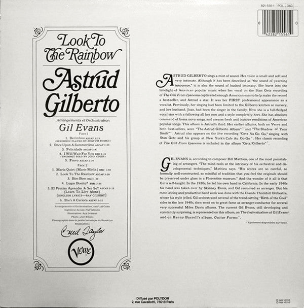 Release: Look To The Rainbow-Vinyl-France-None-821 556-1-3357282