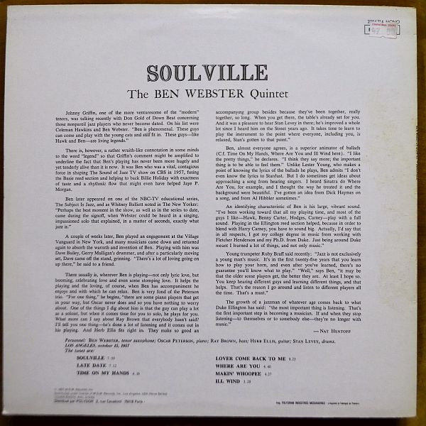 Release: Soulville-Vinyl-France-1980-2304 314-5638220