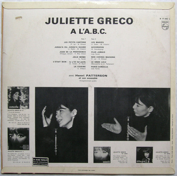 Master Release: À L'A.B.C. by Juliette Gréco