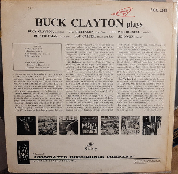 Master Release: Buck Clayton Plays by Buck Clayton