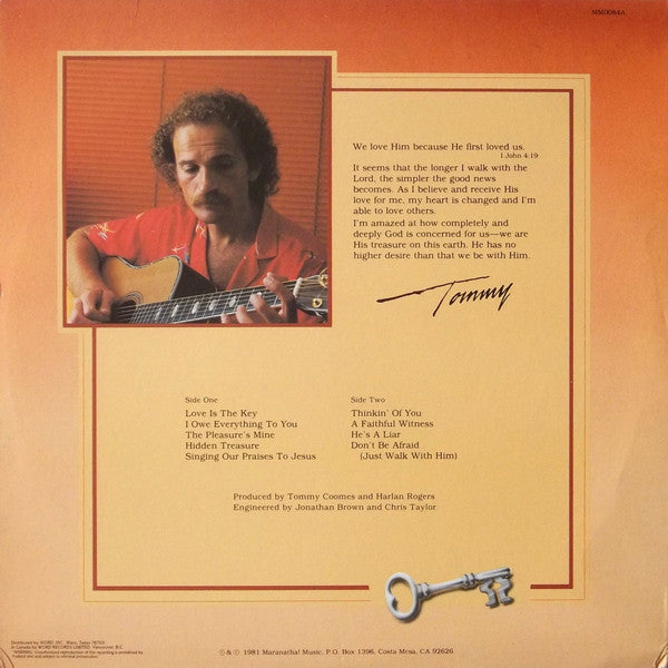 Master Release: Love Is The Key by Tommy Coomes