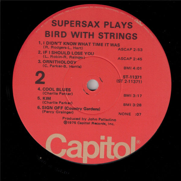 Supersax Plays Bird With Strings