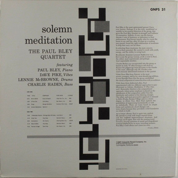 Solemn Meditation