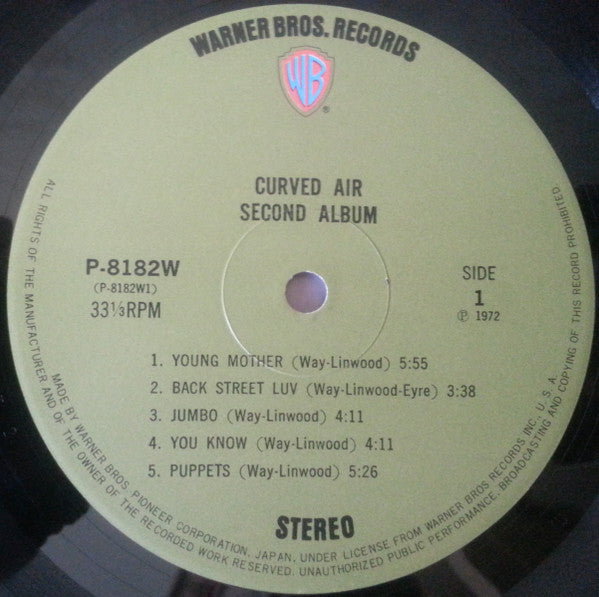 Master Release: Second Album by Curved Air