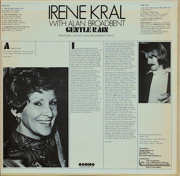 Master Release: Gentle Rain by Irene Kral