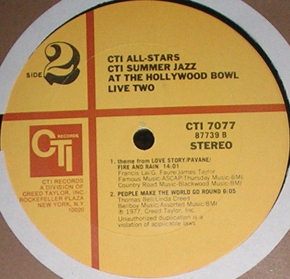 CTI Summer Jazz At The Hollywood Bowl Live Two