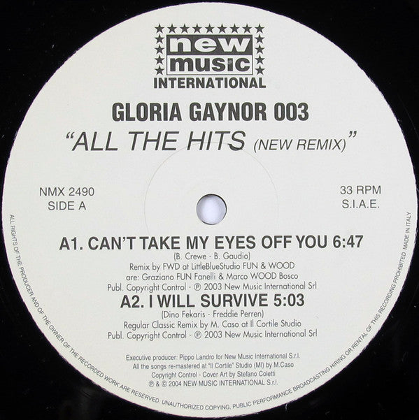 Master Release: All The Hits (New Remix) by Gloria Gaynor