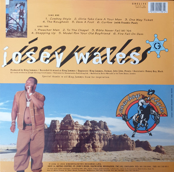 Release: Cowboy Style-Vinyl-UK-1994-GREL 198-2184206