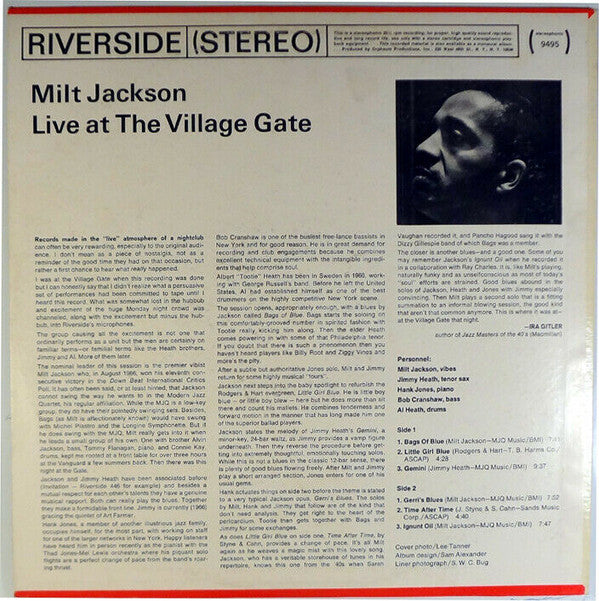 Release: 'Live' At The Village Gate-Vinyl-US-1967-RS-9495-5061052