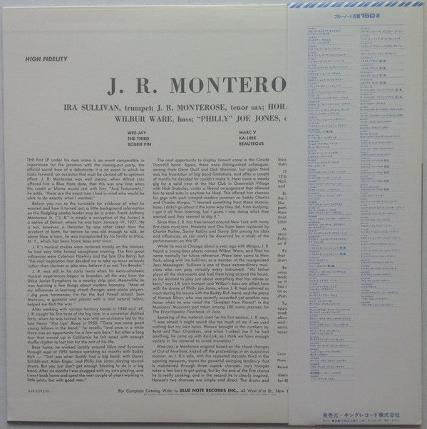 Release: J.R. Monterose-Vinyl-Japan-1978-GXK 8093 (M), BLP 1536-4661618