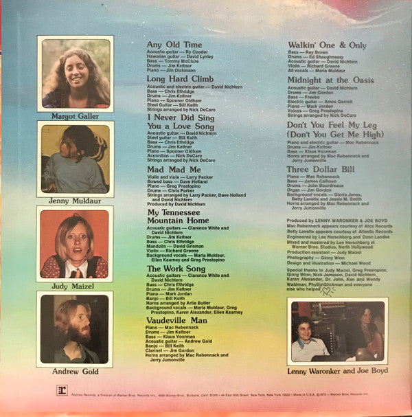 Release: Maria Muldaur-Vinyl-US-1973-MS 2148-8172822