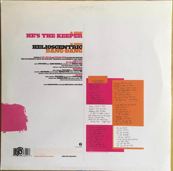Release: He's The Keeper-Vinyl-Europe-2000-12IS 760, 562 655-1-2548778