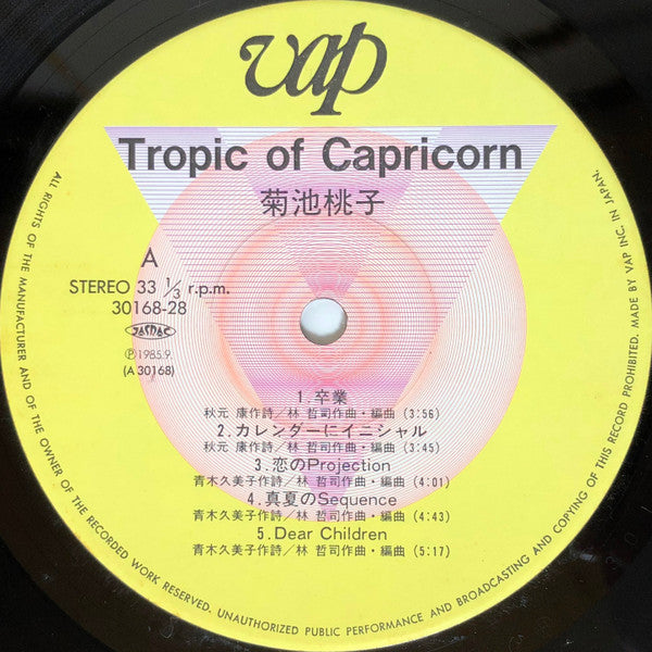 Tropic Of Capricorn =トロピック・オブ・カプリコーン 南回帰線