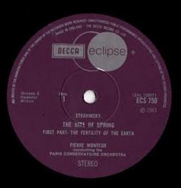 Release: The Rite Of Spring-Vinyl-UK-None-ECS 750, ECS 750-7562765