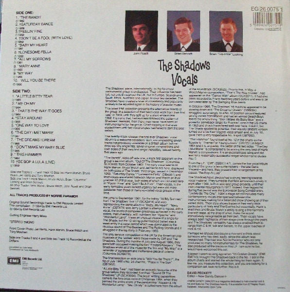 Master Release: The Shadows Vocals by The Shadows