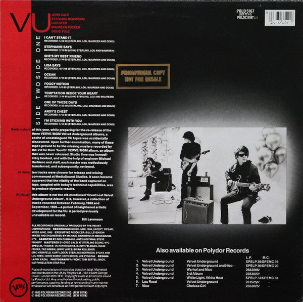 Master Release: VU by The Velvet Underground