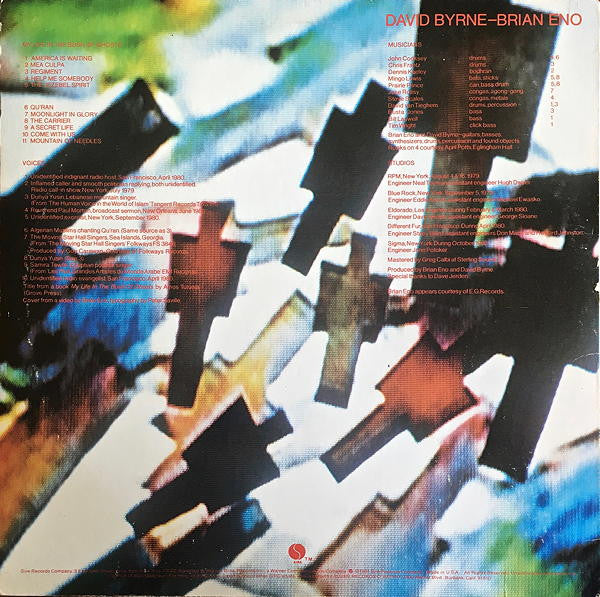Master Release: My Life In The Bush Of Ghosts by Brian Eno