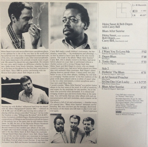 Master Release: Blues After Sunrise by Heinz Sauer