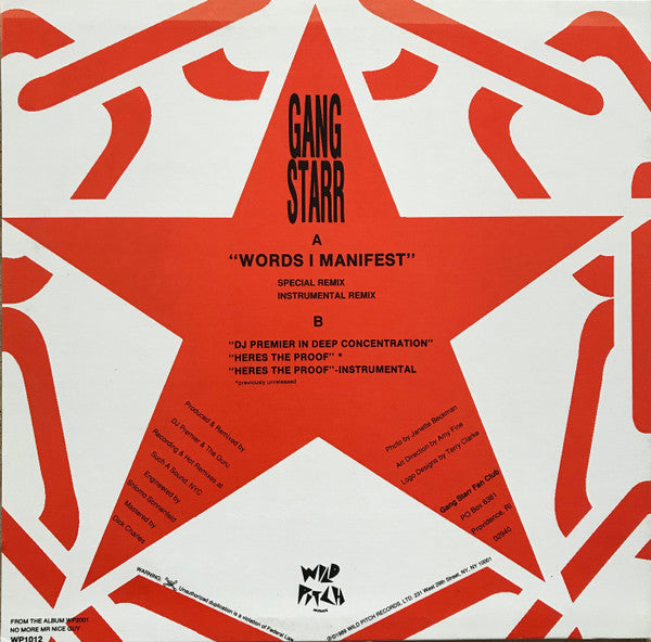Release: Words I Manifest-Vinyl-US-None-WP1012-2602268