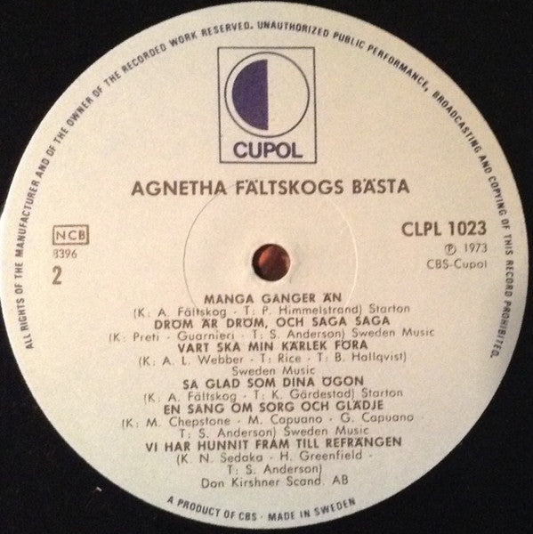 Agnetha Fältskogs Bästa