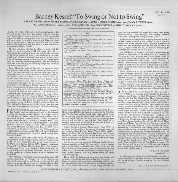 Vol. 3, To Swing Or Not To Swing