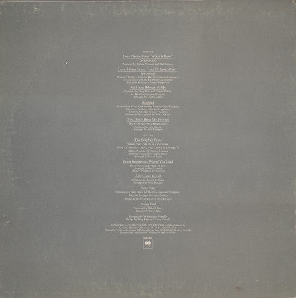 Release: Barbra Streisand's Greatest Hits - Volume 2-Vinyl-US-1978-FC 35679-9058629